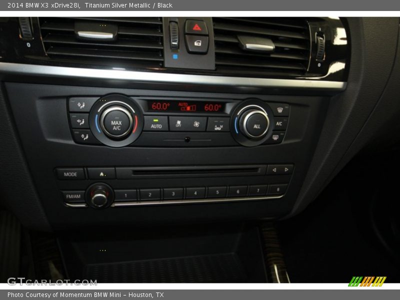 Titanium Silver Metallic / Black 2014 BMW X3 xDrive28i