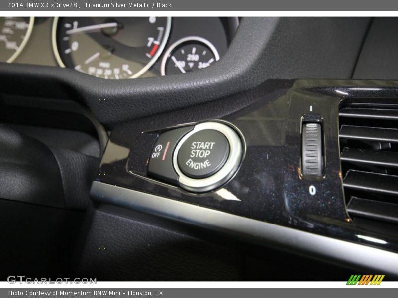 Titanium Silver Metallic / Black 2014 BMW X3 xDrive28i