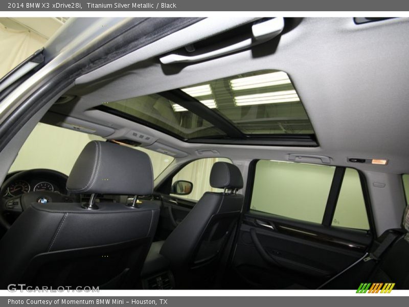 Titanium Silver Metallic / Black 2014 BMW X3 xDrive28i