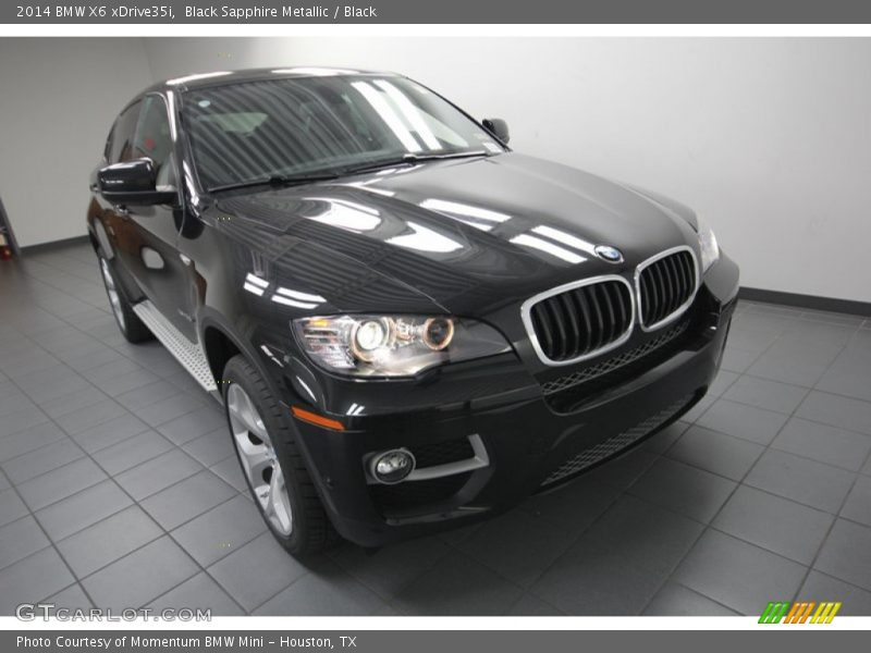 Black Sapphire Metallic / Black 2014 BMW X6 xDrive35i