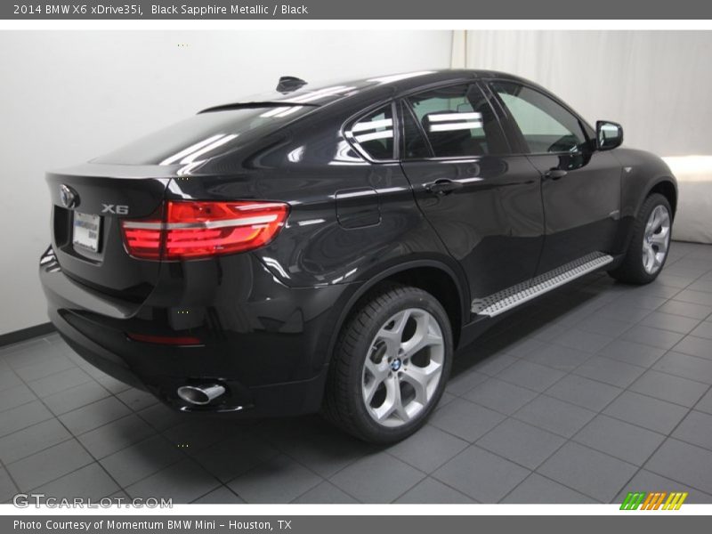 Black Sapphire Metallic / Black 2014 BMW X6 xDrive35i