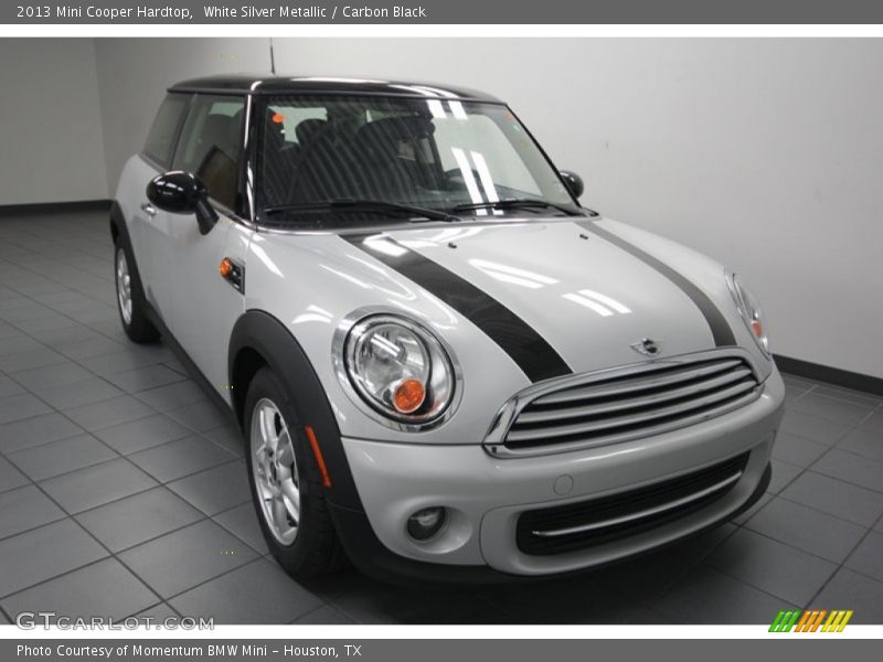 White Silver Metallic / Carbon Black 2013 Mini Cooper Hardtop