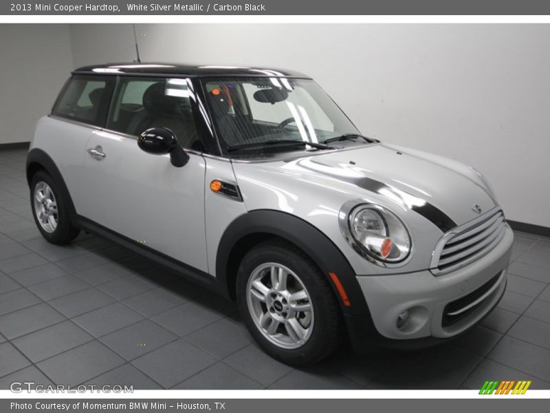 White Silver Metallic / Carbon Black 2013 Mini Cooper Hardtop