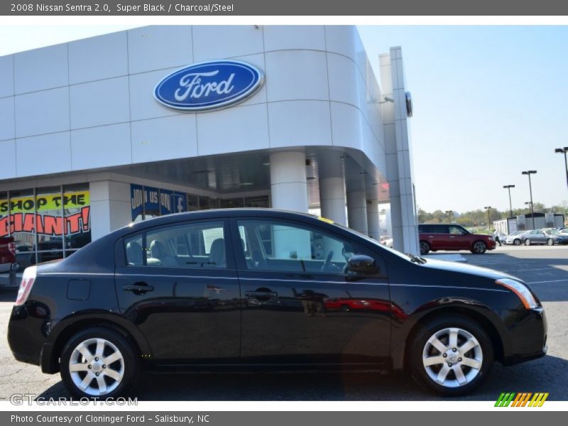 Super Black / Charcoal/Steel 2008 Nissan Sentra 2.0