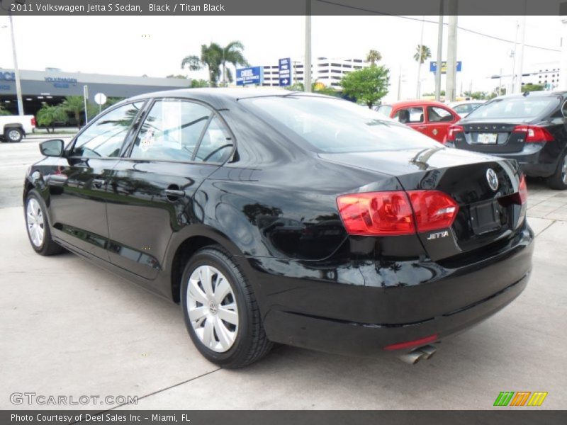 Black / Titan Black 2011 Volkswagen Jetta S Sedan