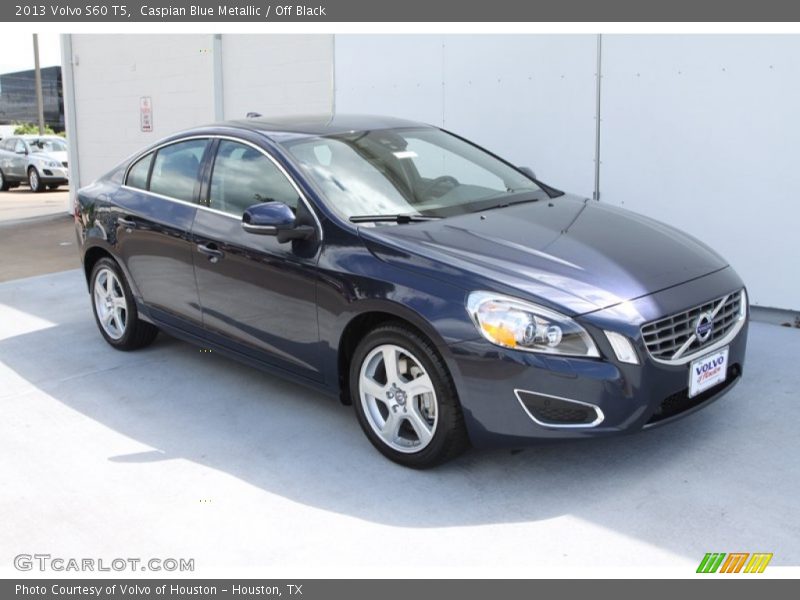 Caspian Blue Metallic / Off Black 2013 Volvo S60 T5