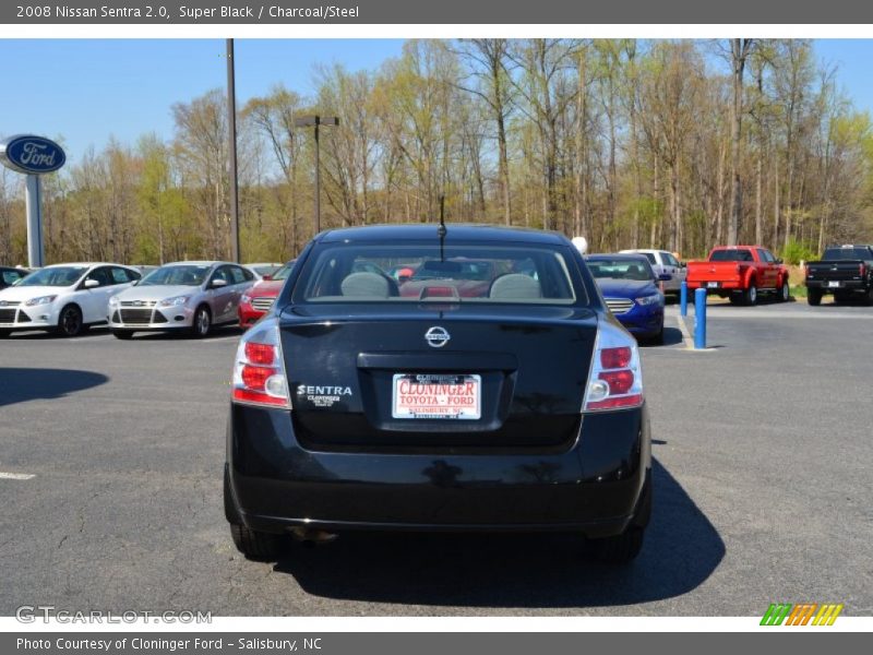 Super Black / Charcoal/Steel 2008 Nissan Sentra 2.0