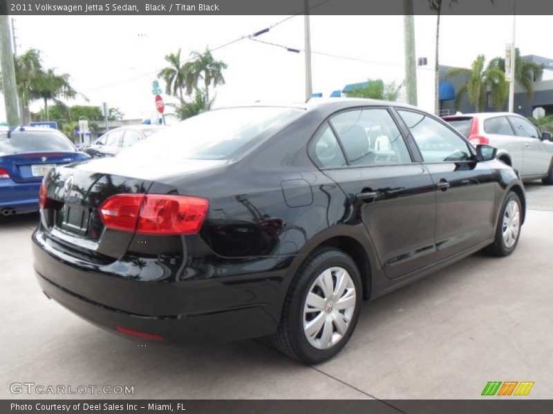 Black / Titan Black 2011 Volkswagen Jetta S Sedan