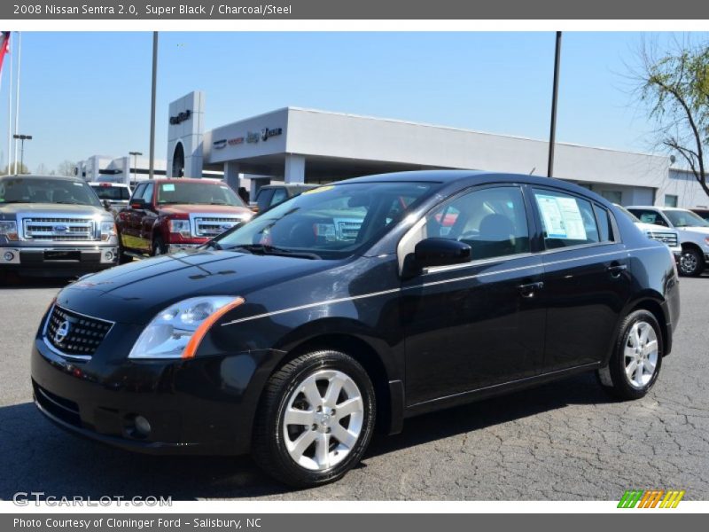Super Black / Charcoal/Steel 2008 Nissan Sentra 2.0