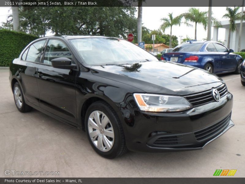 Black / Titan Black 2011 Volkswagen Jetta S Sedan