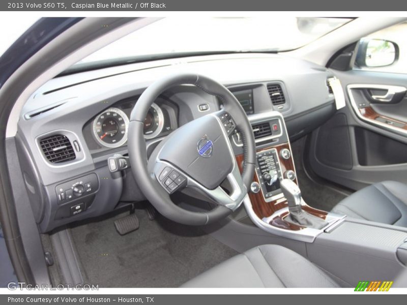 Caspian Blue Metallic / Off Black 2013 Volvo S60 T5