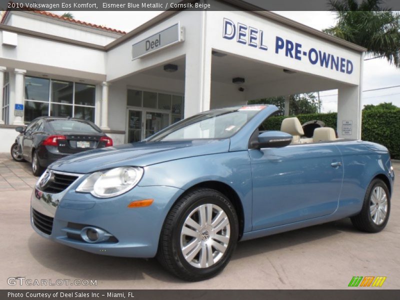 Eismeer Blue Metallic / Cornsilk Beige 2010 Volkswagen Eos Komfort