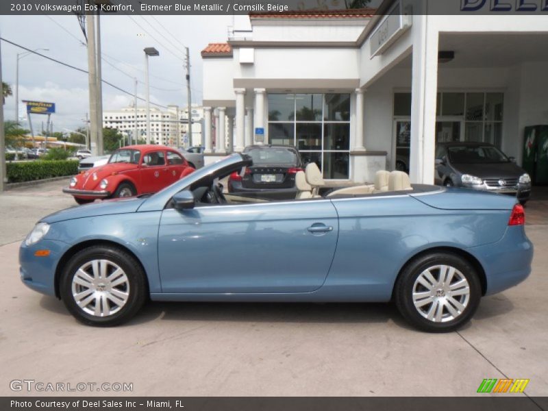 Eismeer Blue Metallic / Cornsilk Beige 2010 Volkswagen Eos Komfort