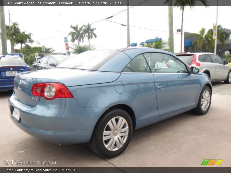 Eismeer Blue Metallic / Cornsilk Beige 2010 Volkswagen Eos Komfort