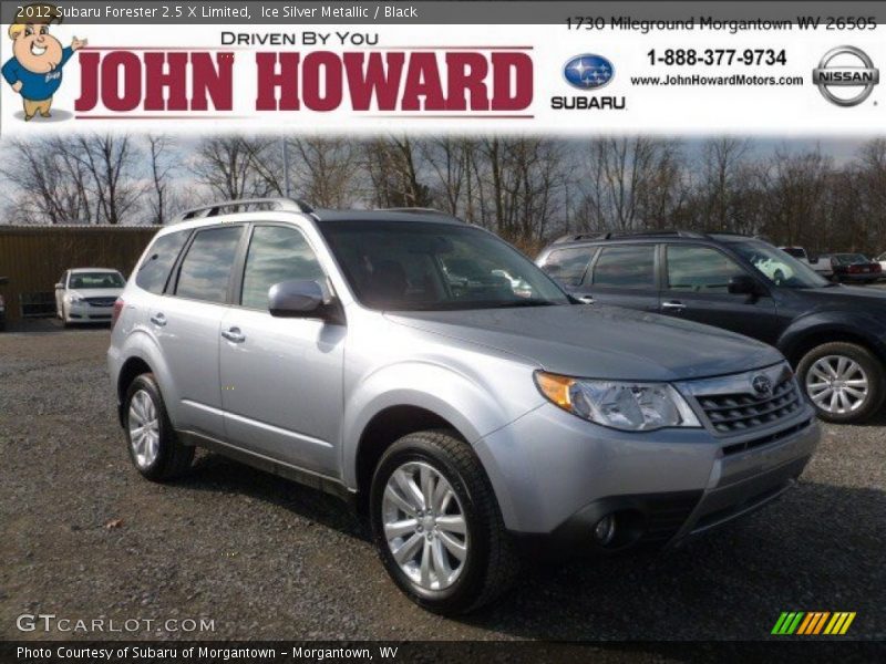 Ice Silver Metallic / Black 2012 Subaru Forester 2.5 X Limited