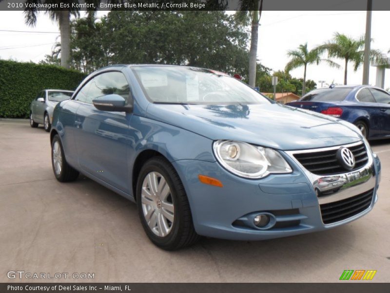Eismeer Blue Metallic / Cornsilk Beige 2010 Volkswagen Eos Komfort