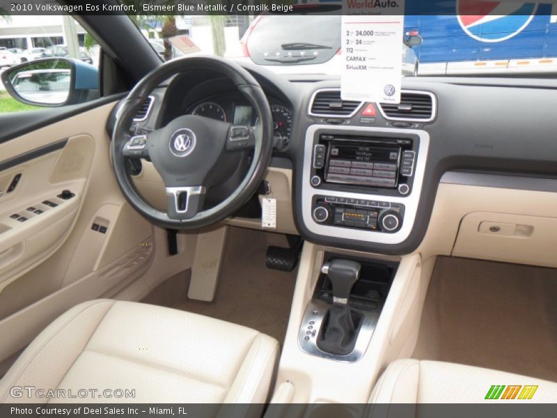 Eismeer Blue Metallic / Cornsilk Beige 2010 Volkswagen Eos Komfort