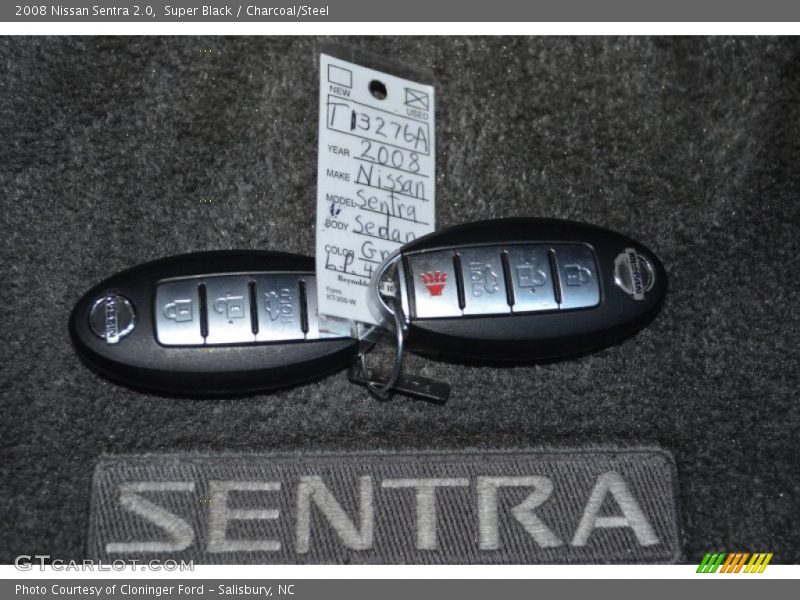 Super Black / Charcoal/Steel 2008 Nissan Sentra 2.0