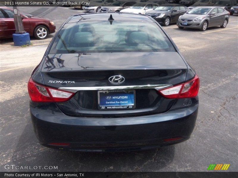 Midnight Black / Gray 2011 Hyundai Sonata GLS
