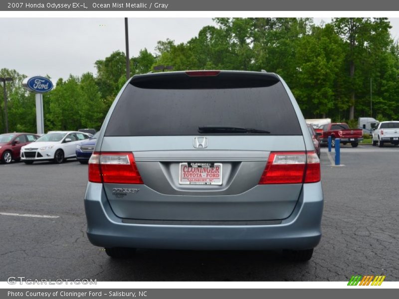 Ocean Mist Metallic / Gray 2007 Honda Odyssey EX-L