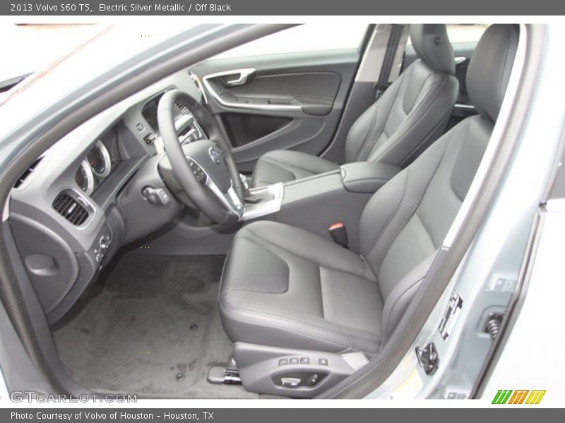 Electric Silver Metallic / Off Black 2013 Volvo S60 T5