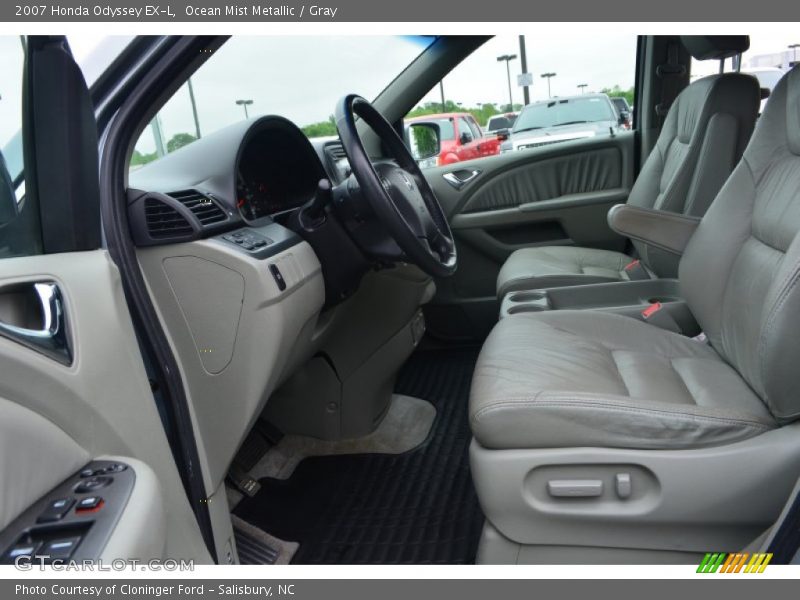 Ocean Mist Metallic / Gray 2007 Honda Odyssey EX-L