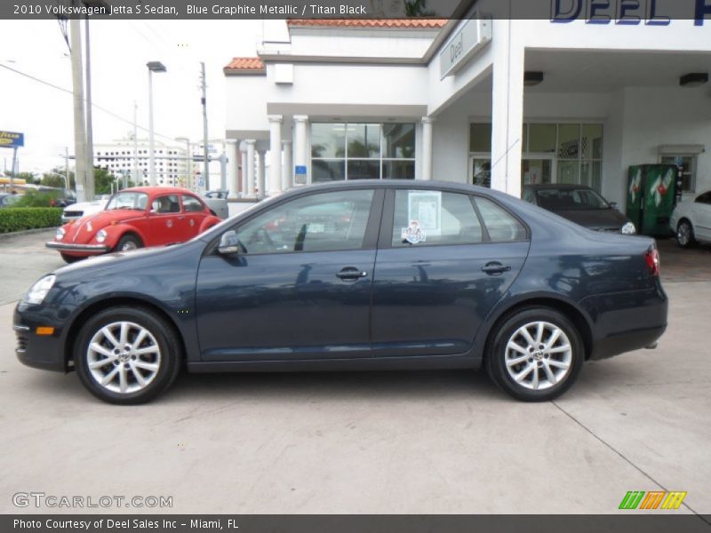 Blue Graphite Metallic / Titan Black 2010 Volkswagen Jetta S Sedan
