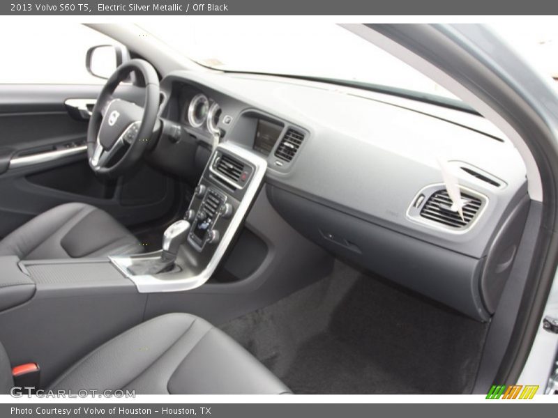 Electric Silver Metallic / Off Black 2013 Volvo S60 T5