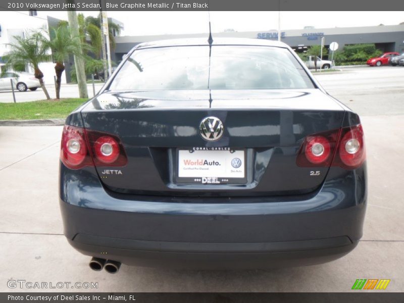 Blue Graphite Metallic / Titan Black 2010 Volkswagen Jetta S Sedan