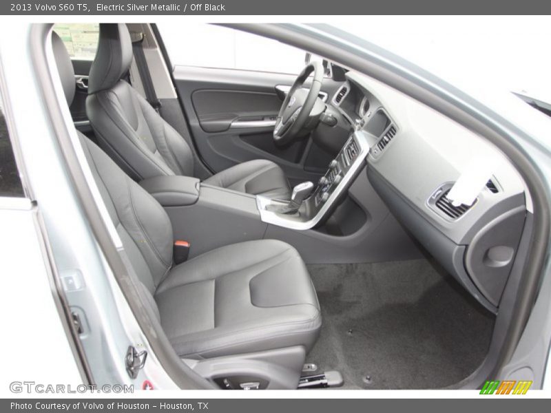 Electric Silver Metallic / Off Black 2013 Volvo S60 T5