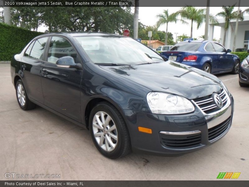 Blue Graphite Metallic / Titan Black 2010 Volkswagen Jetta S Sedan