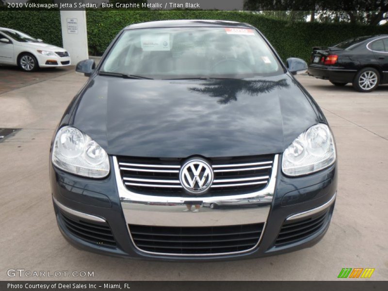 Blue Graphite Metallic / Titan Black 2010 Volkswagen Jetta S Sedan