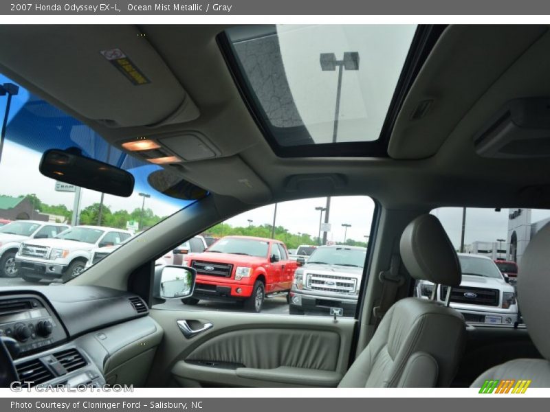Ocean Mist Metallic / Gray 2007 Honda Odyssey EX-L