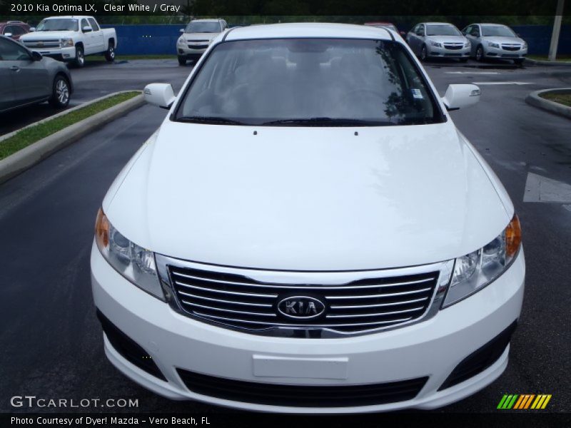Clear White / Gray 2010 Kia Optima LX