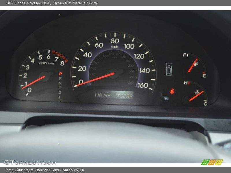  2007 Odyssey EX-L EX-L Gauges