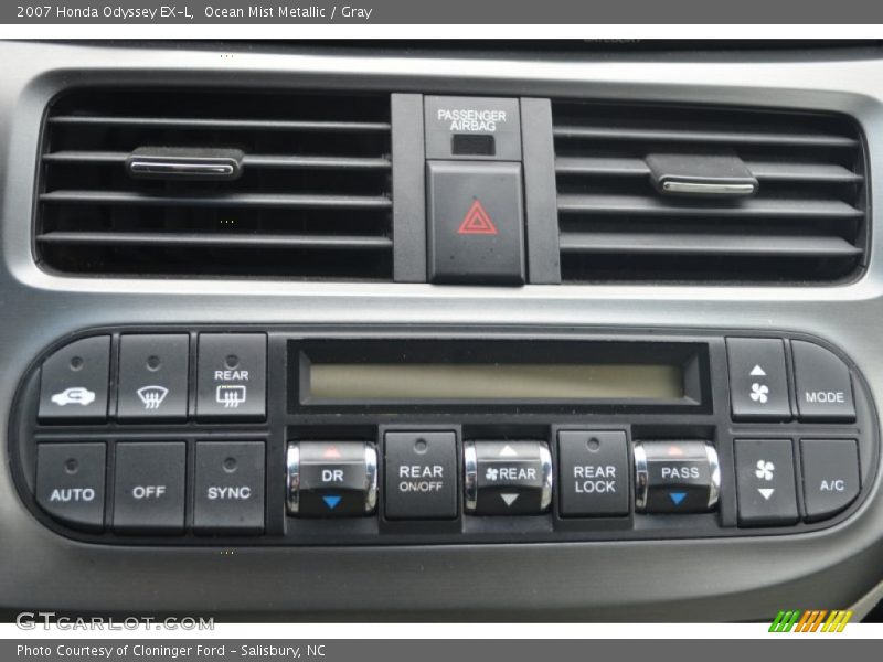 Controls of 2007 Odyssey EX-L