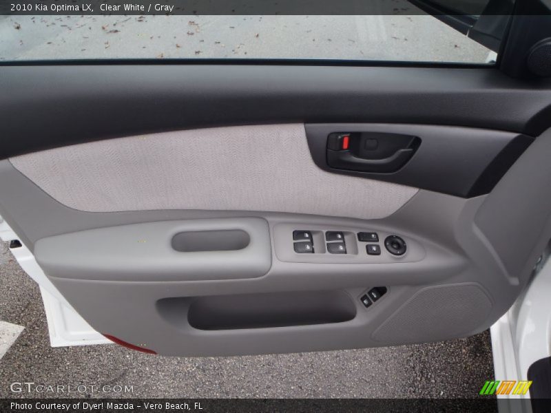Clear White / Gray 2010 Kia Optima LX