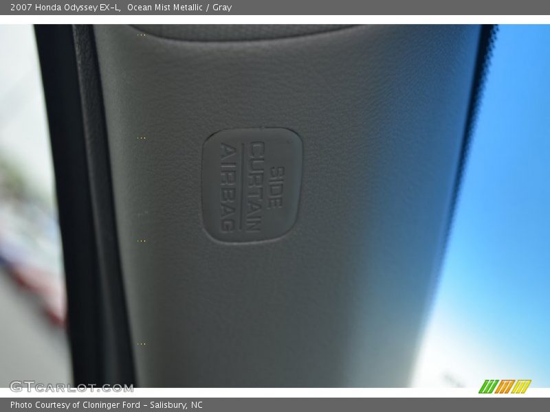 Ocean Mist Metallic / Gray 2007 Honda Odyssey EX-L