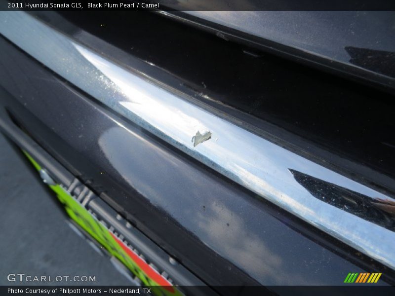 Black Plum Pearl / Camel 2011 Hyundai Sonata GLS