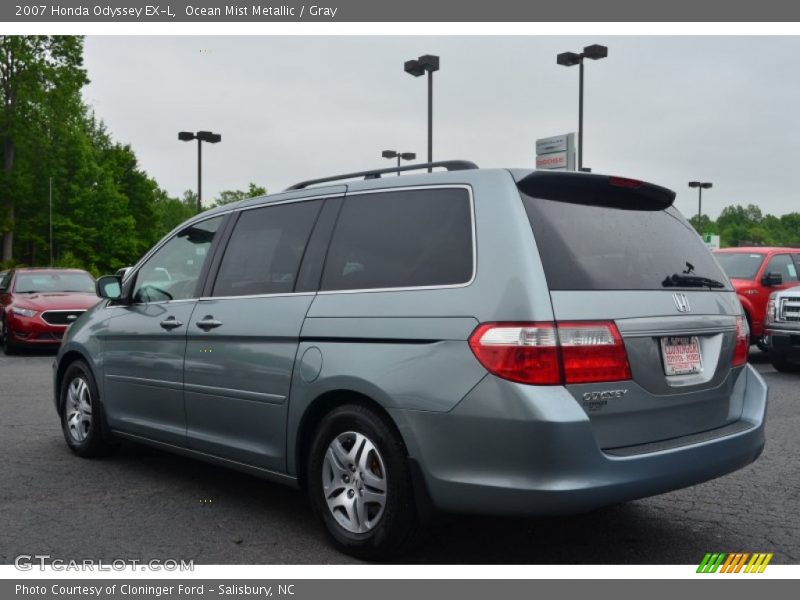 Ocean Mist Metallic / Gray 2007 Honda Odyssey EX-L