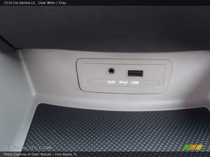 Clear White / Gray 2010 Kia Optima LX