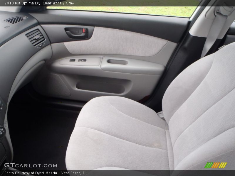 Clear White / Gray 2010 Kia Optima LX
