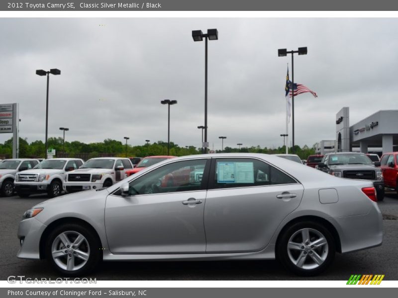 Classic Silver Metallic / Black 2012 Toyota Camry SE