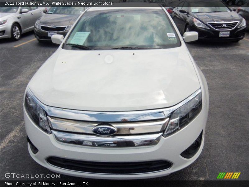 White Suede / Medium Light Stone 2012 Ford Fusion SE V6