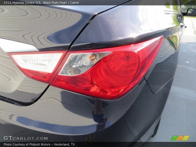 Black Plum Pearl / Camel 2011 Hyundai Sonata GLS