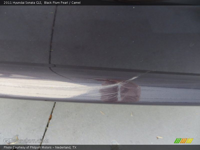 Black Plum Pearl / Camel 2011 Hyundai Sonata GLS