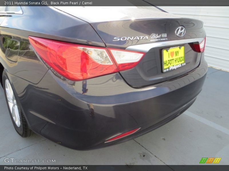 Black Plum Pearl / Camel 2011 Hyundai Sonata GLS