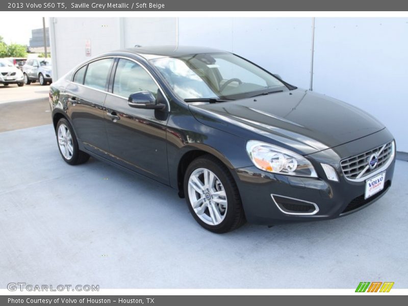Saville Grey Metallic / Soft Beige 2013 Volvo S60 T5