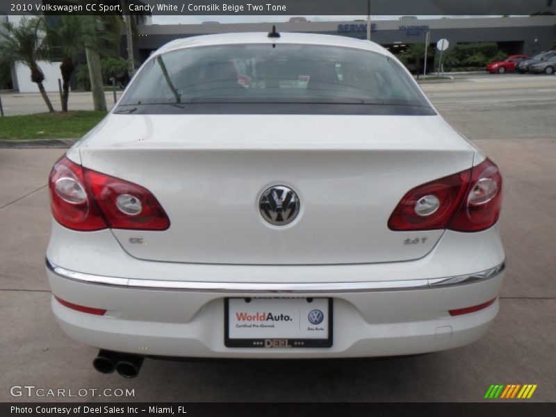 Candy White / Cornsilk Beige Two Tone 2010 Volkswagen CC Sport