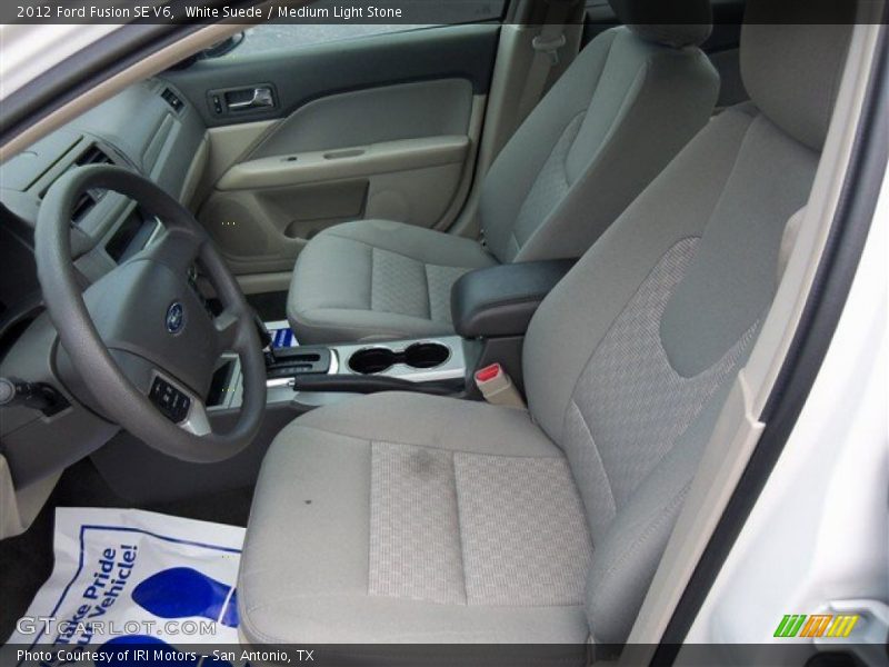 White Suede / Medium Light Stone 2012 Ford Fusion SE V6